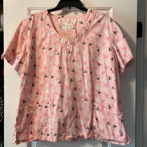 XL Pink Scrub Top